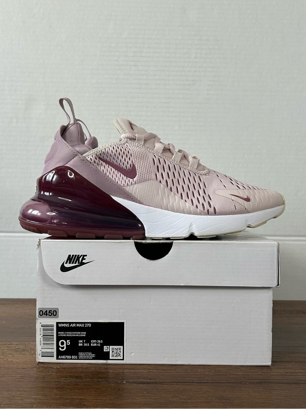 Nike Air Max 270 Barely Rose Women's 9.5